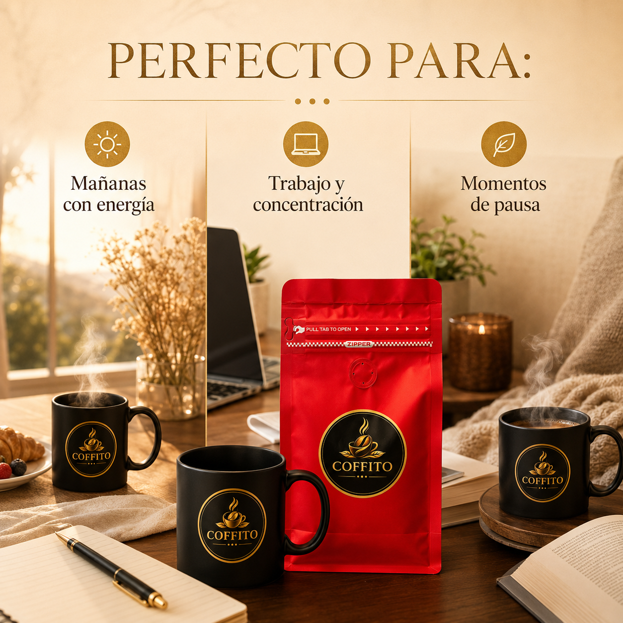 Coffito Pack x3 – Café Natural de Especialidad 250g c/u